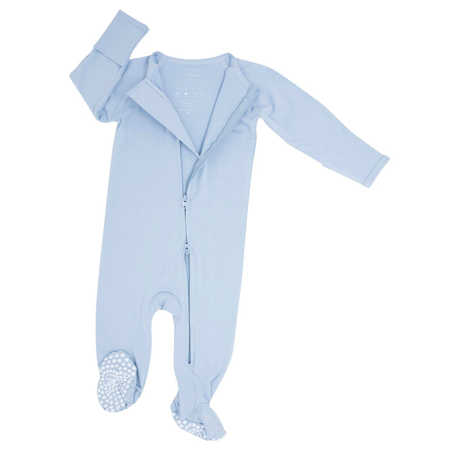 Zipper Footie - Dontes Blue