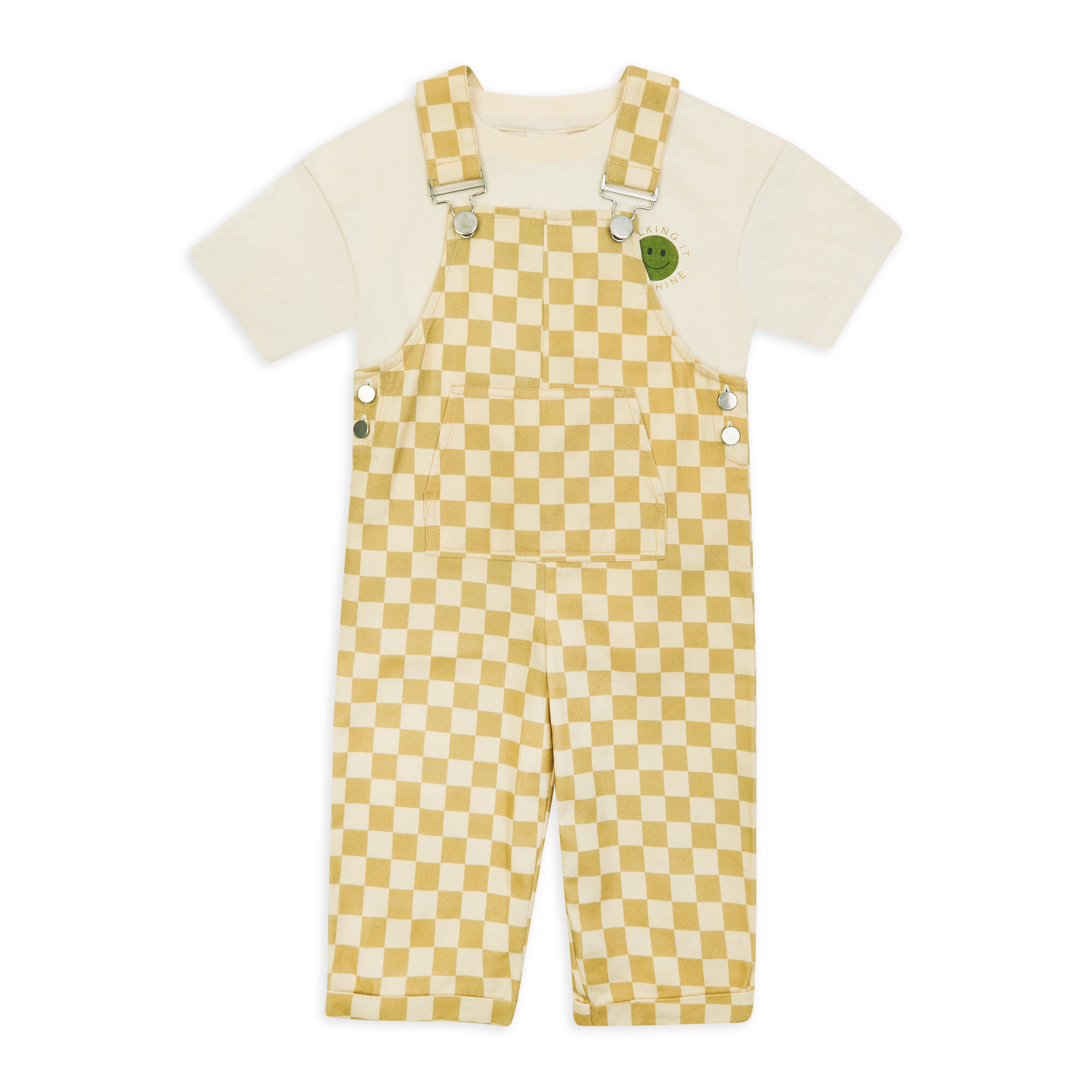 Checkerboard Dungarees