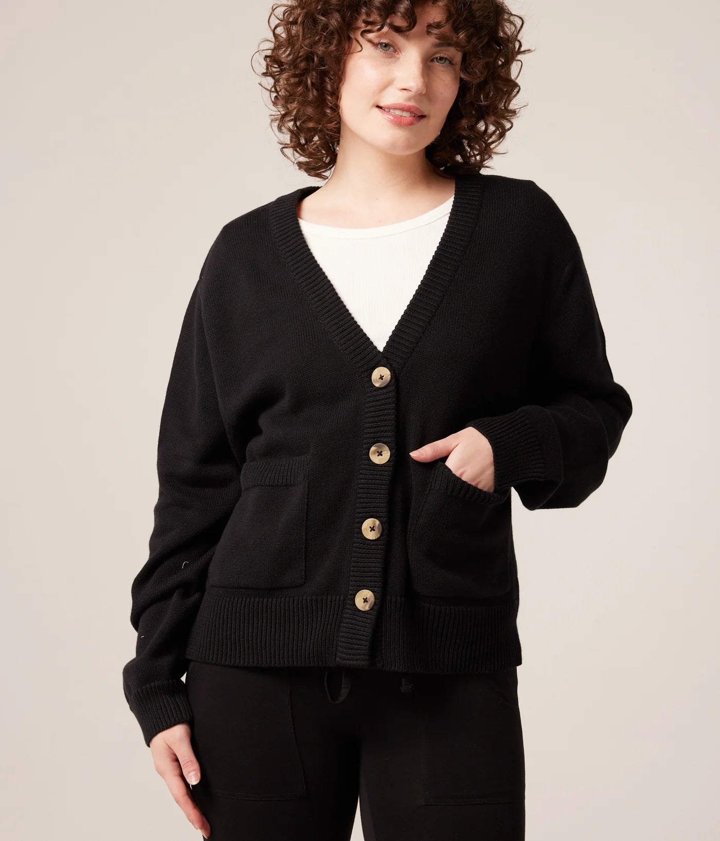 Mars black cardigan