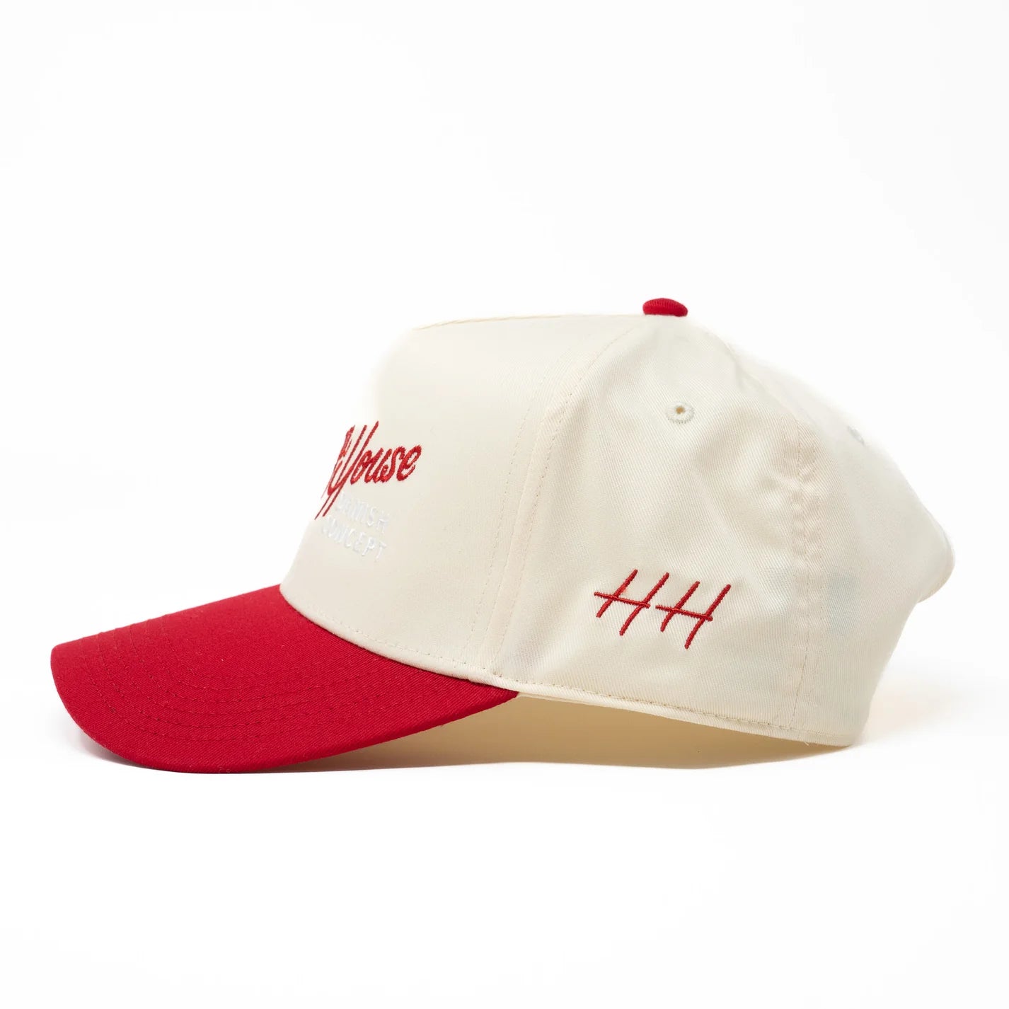 Retro Script, Redbone Vintage Hat