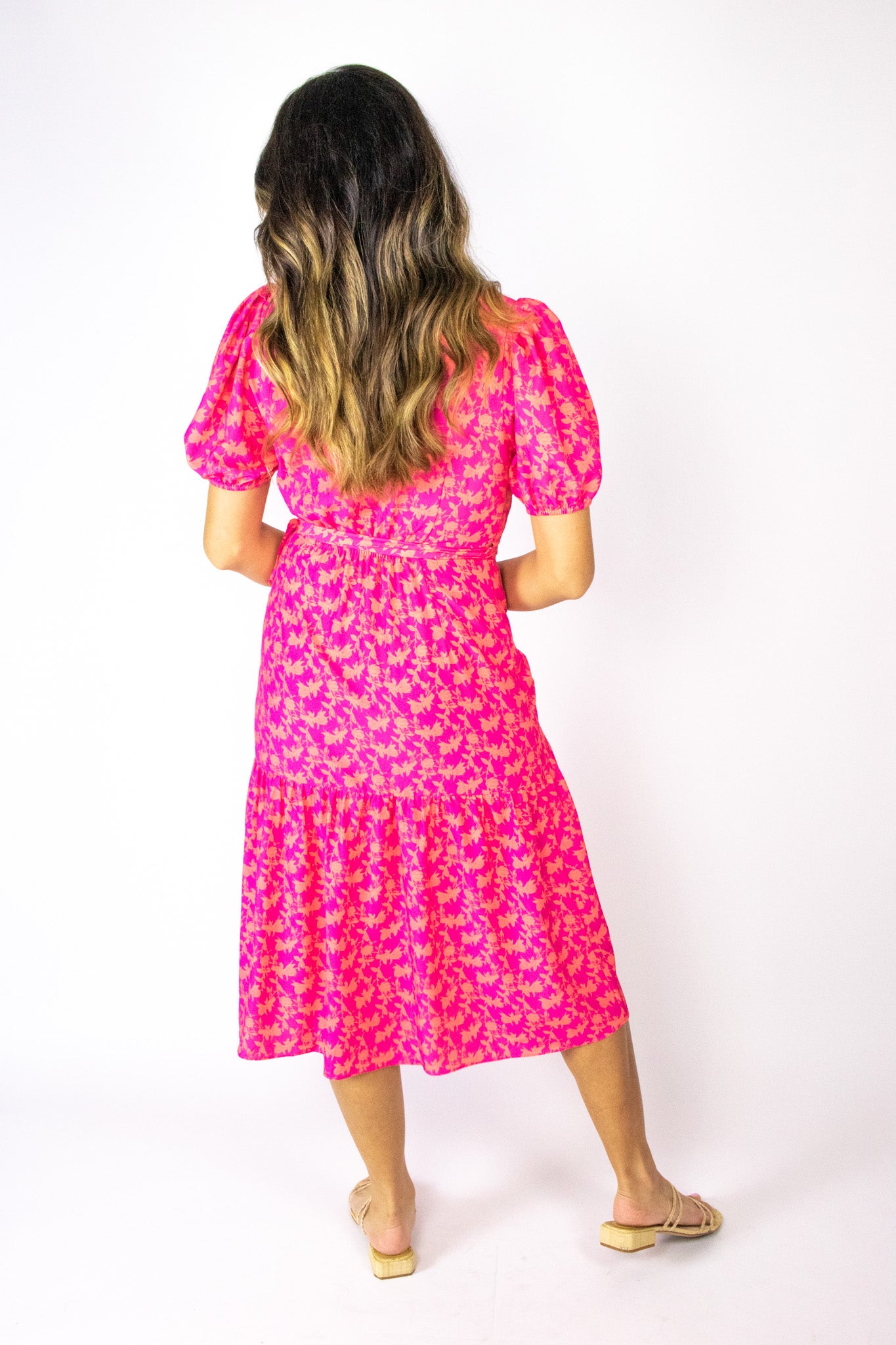 Carnation Wrap Dress