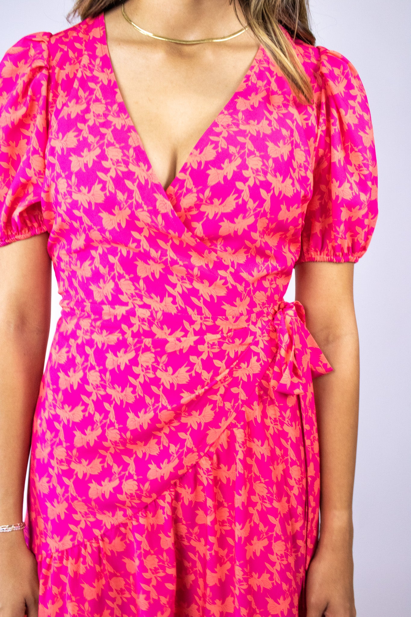 Carnation Wrap Dress