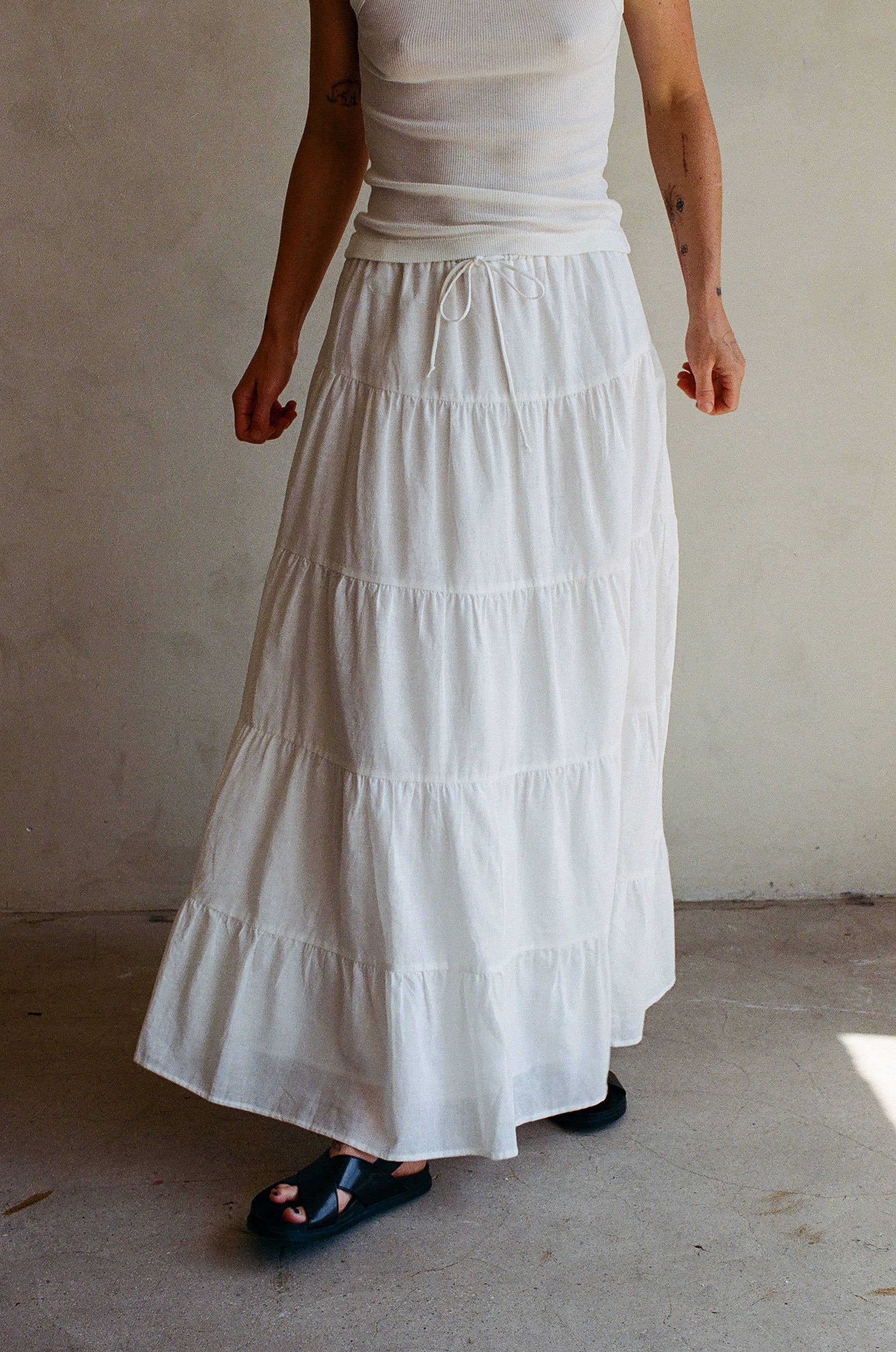 May Tiered Maxi Skirt