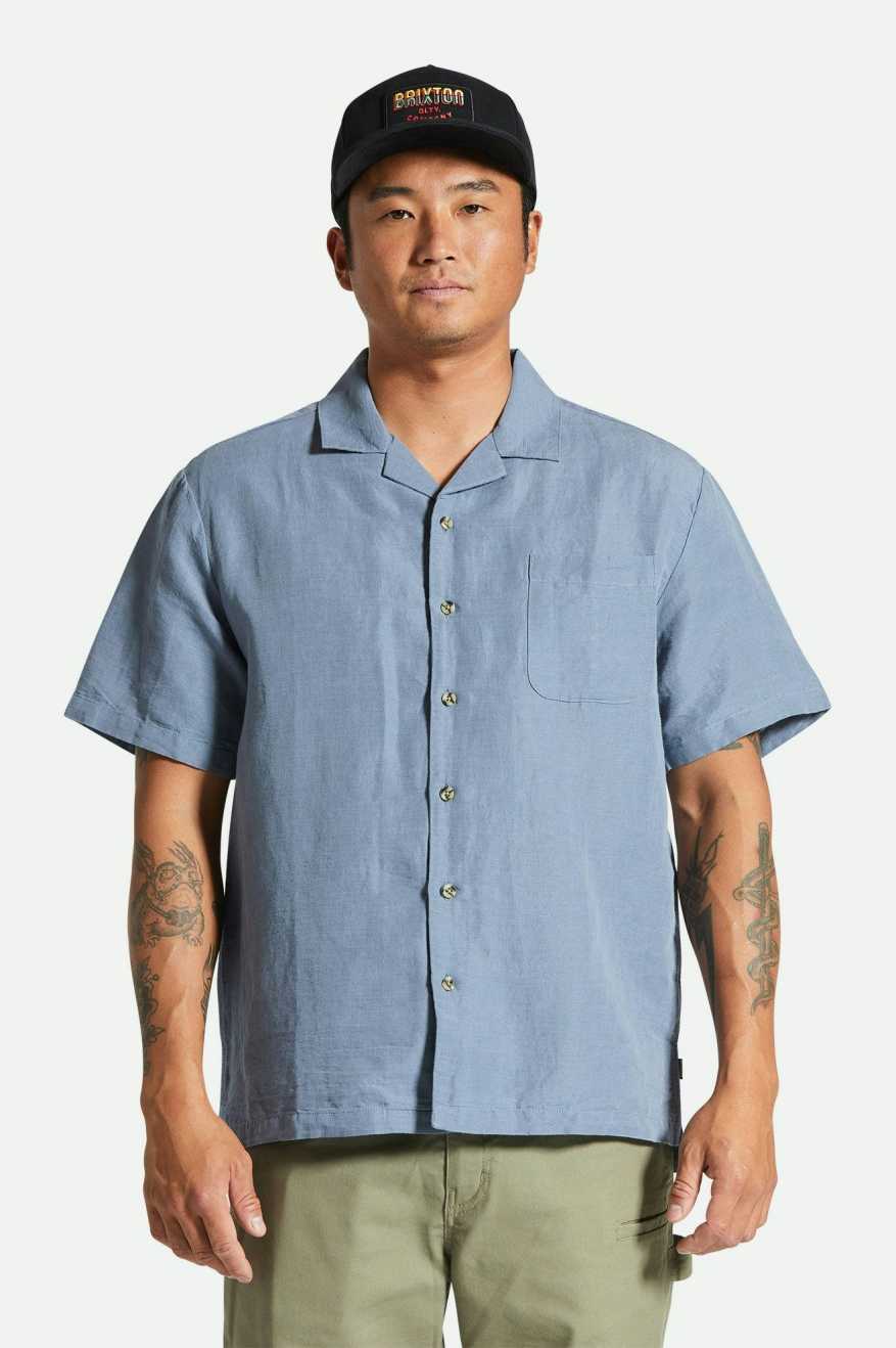 Bunker Linen Blend Button Up