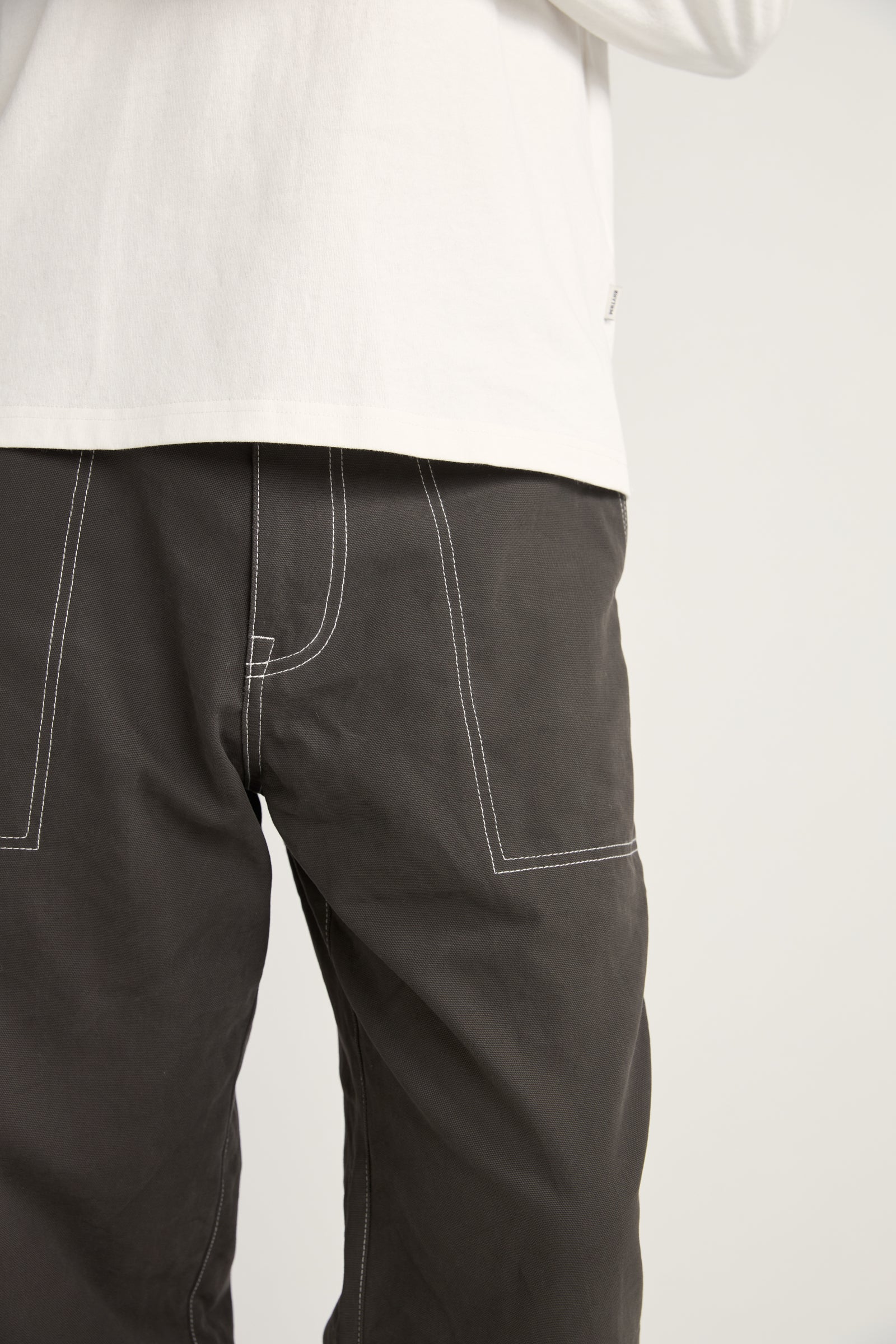 Contrast Stitch Carpenter Pant