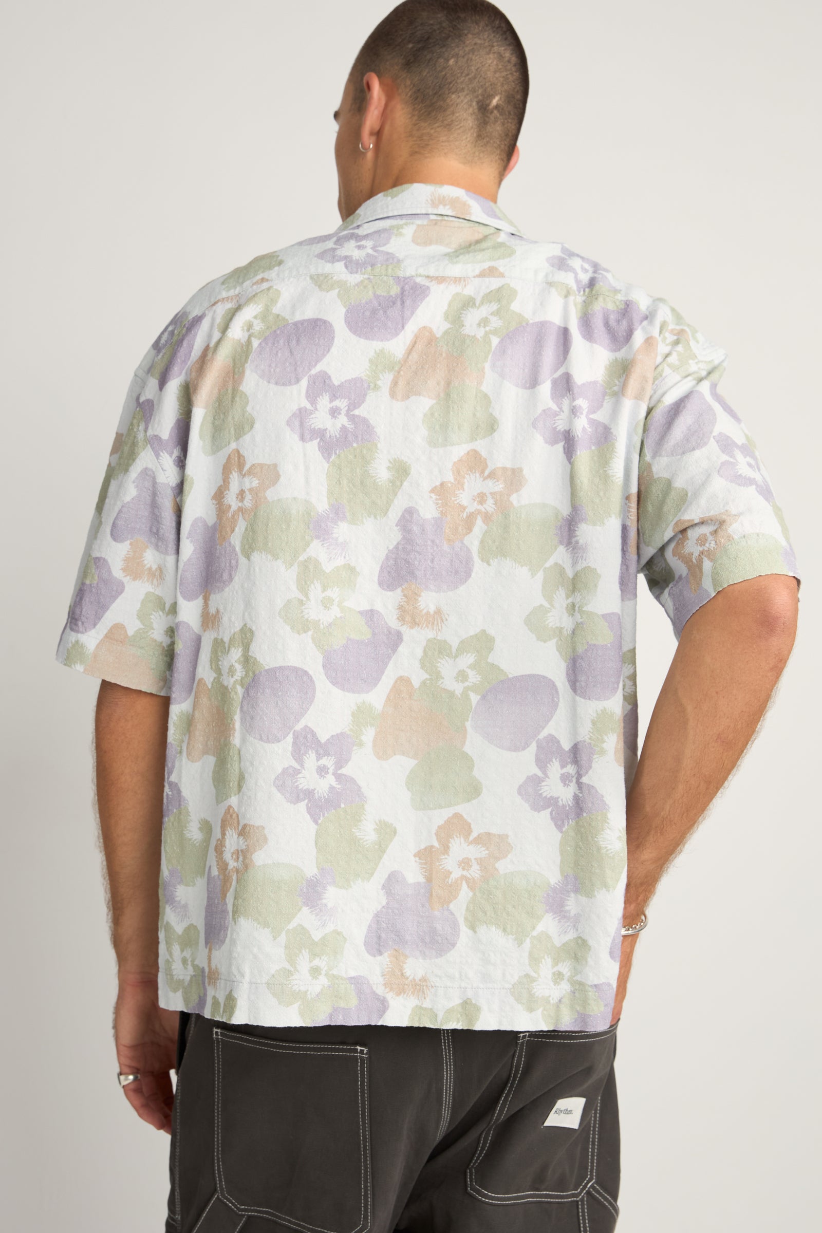 Relaxed Floral Camo Short Sleeve Shirt