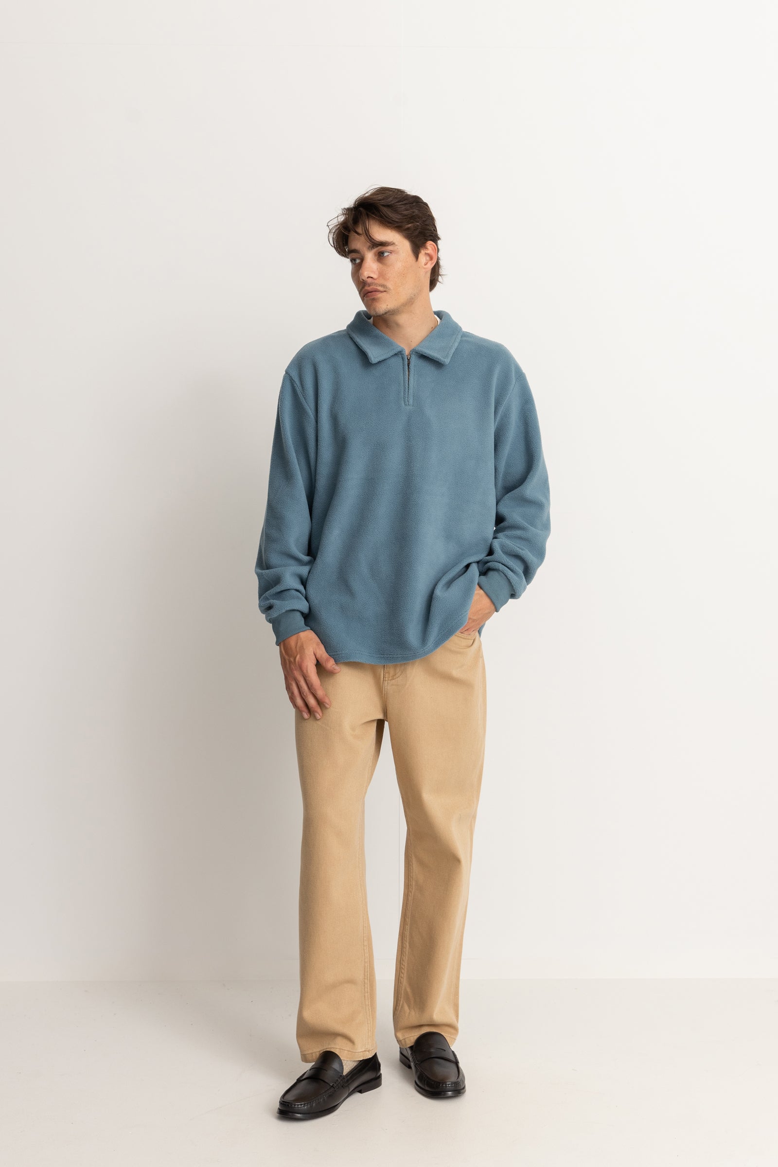 Oskar 1/4 Zip Reverse Fleece