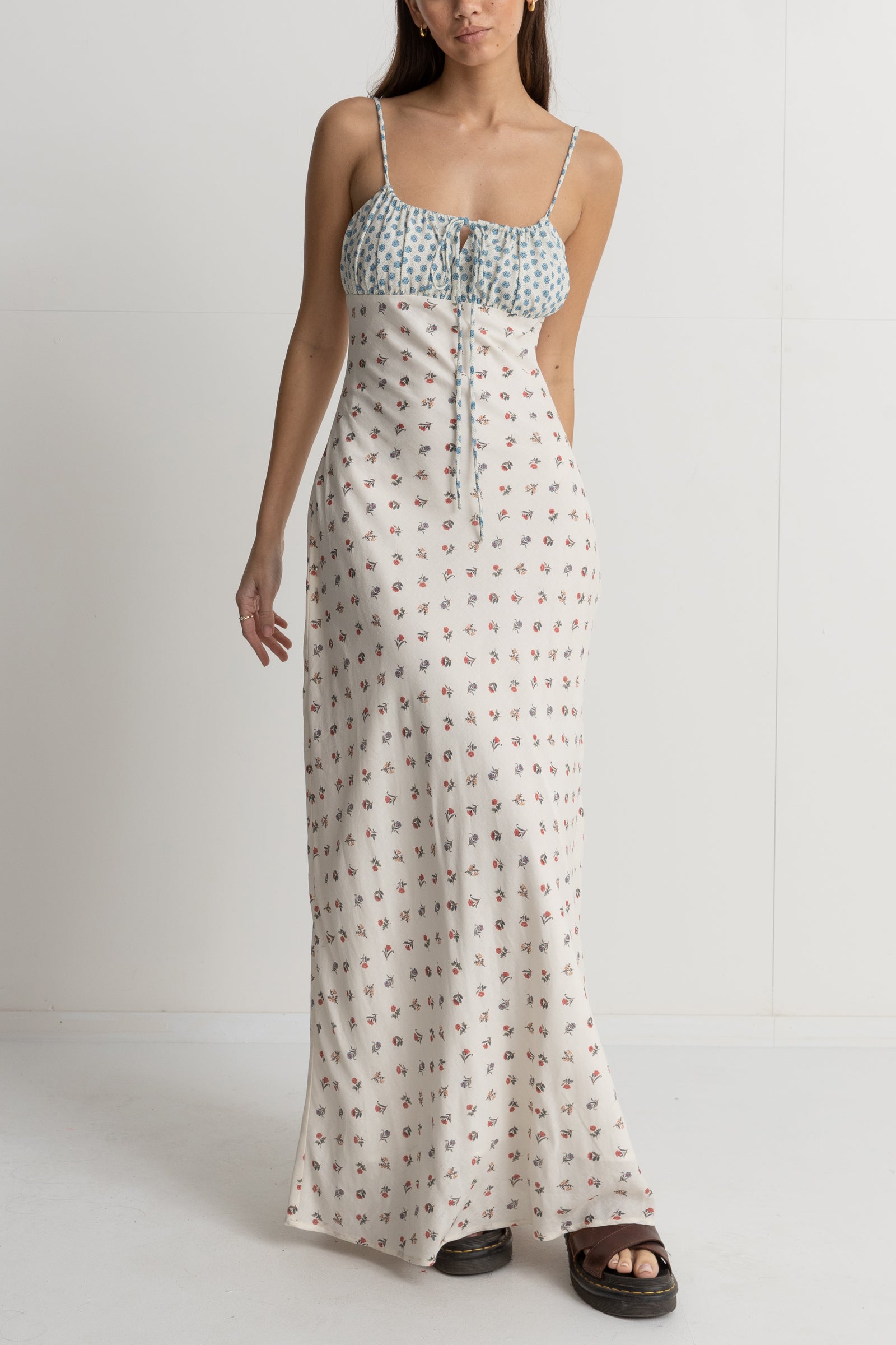 Harlow Floral Gathered Maxi Dress