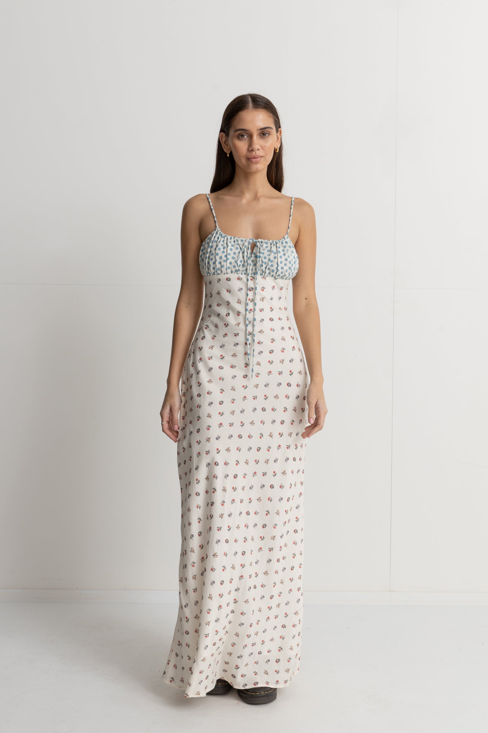 Harlow Floral Gathered Maxi Dress