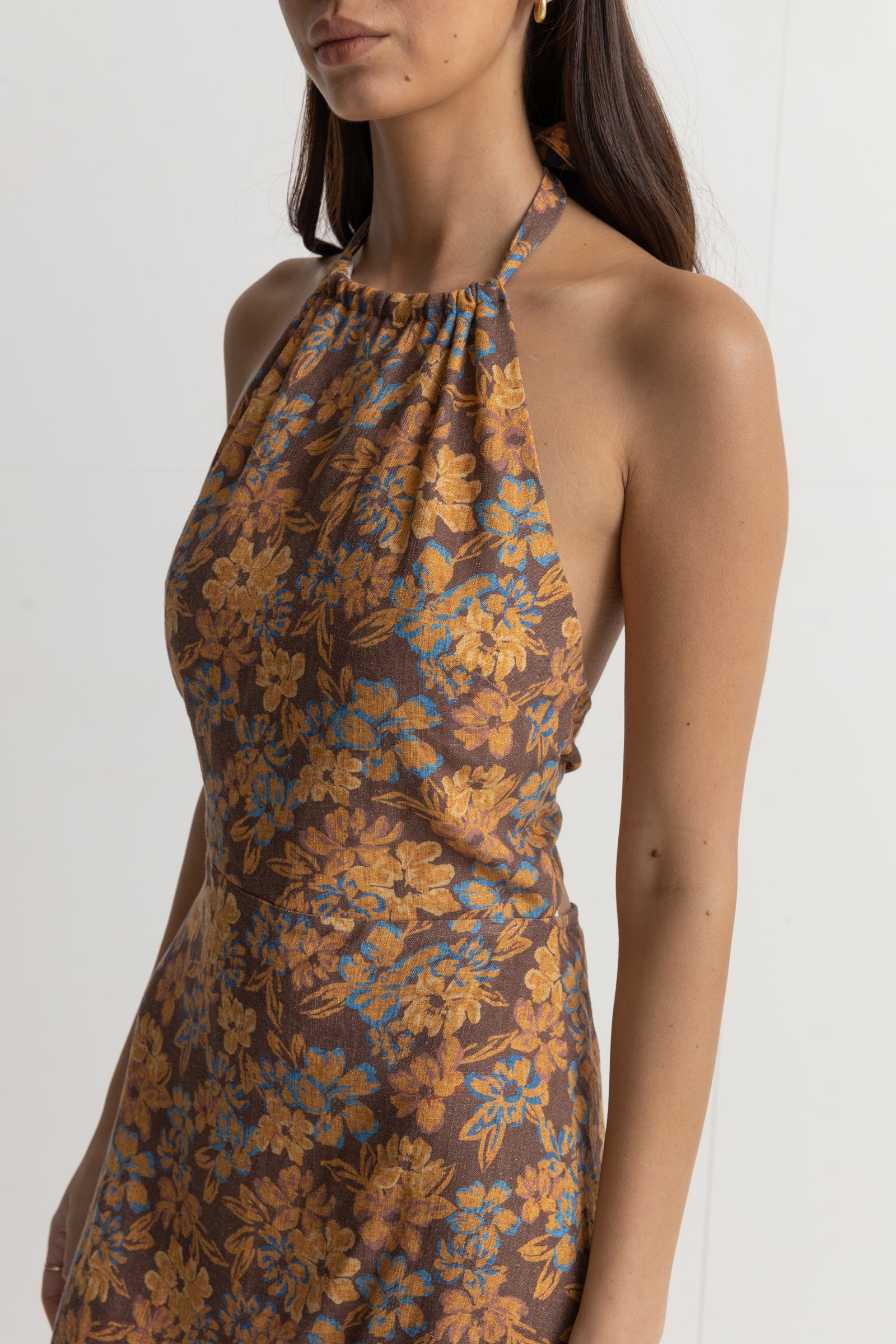 Oasis Floral Halter Mini Dress