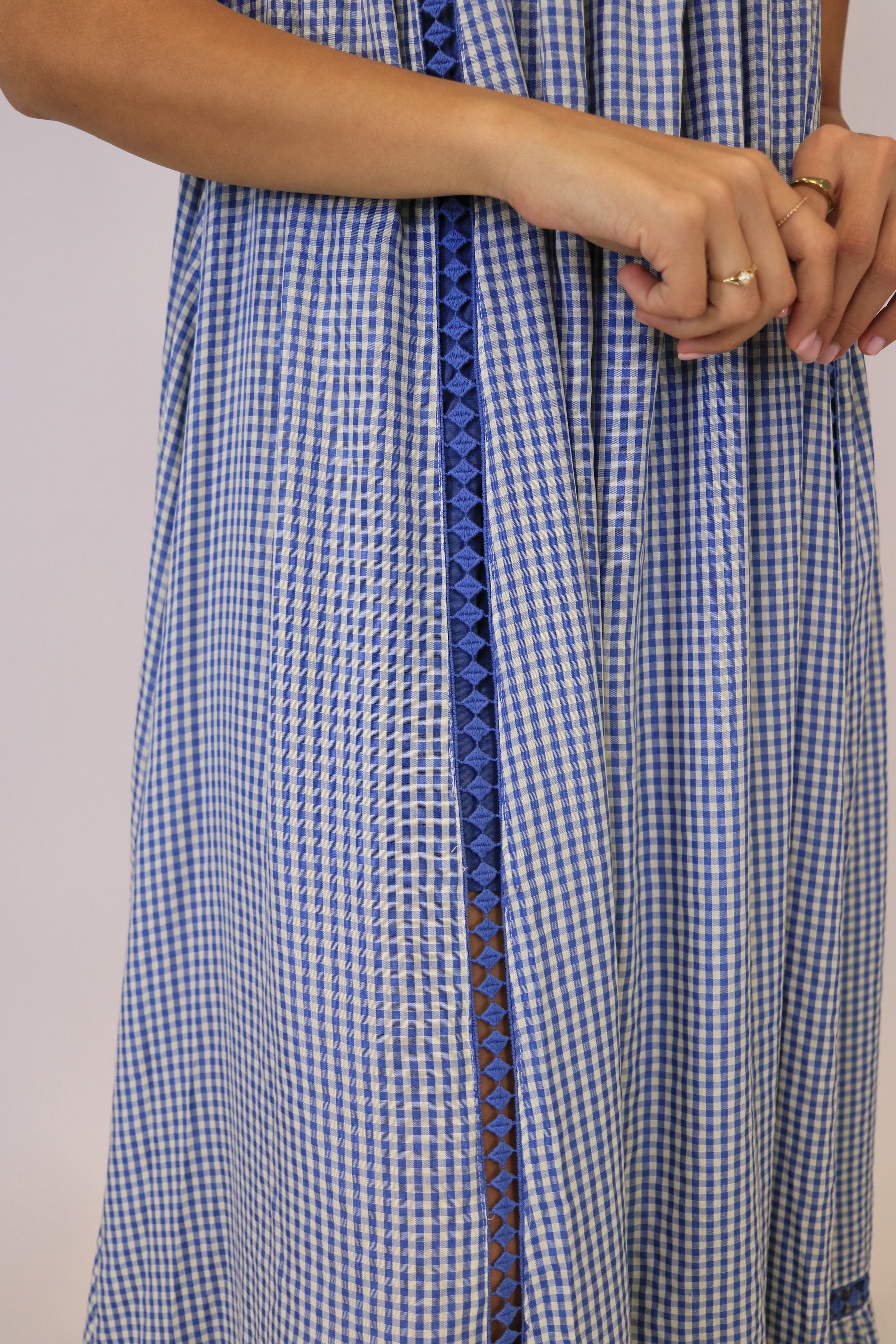 Prairie Blue Gingham Dress