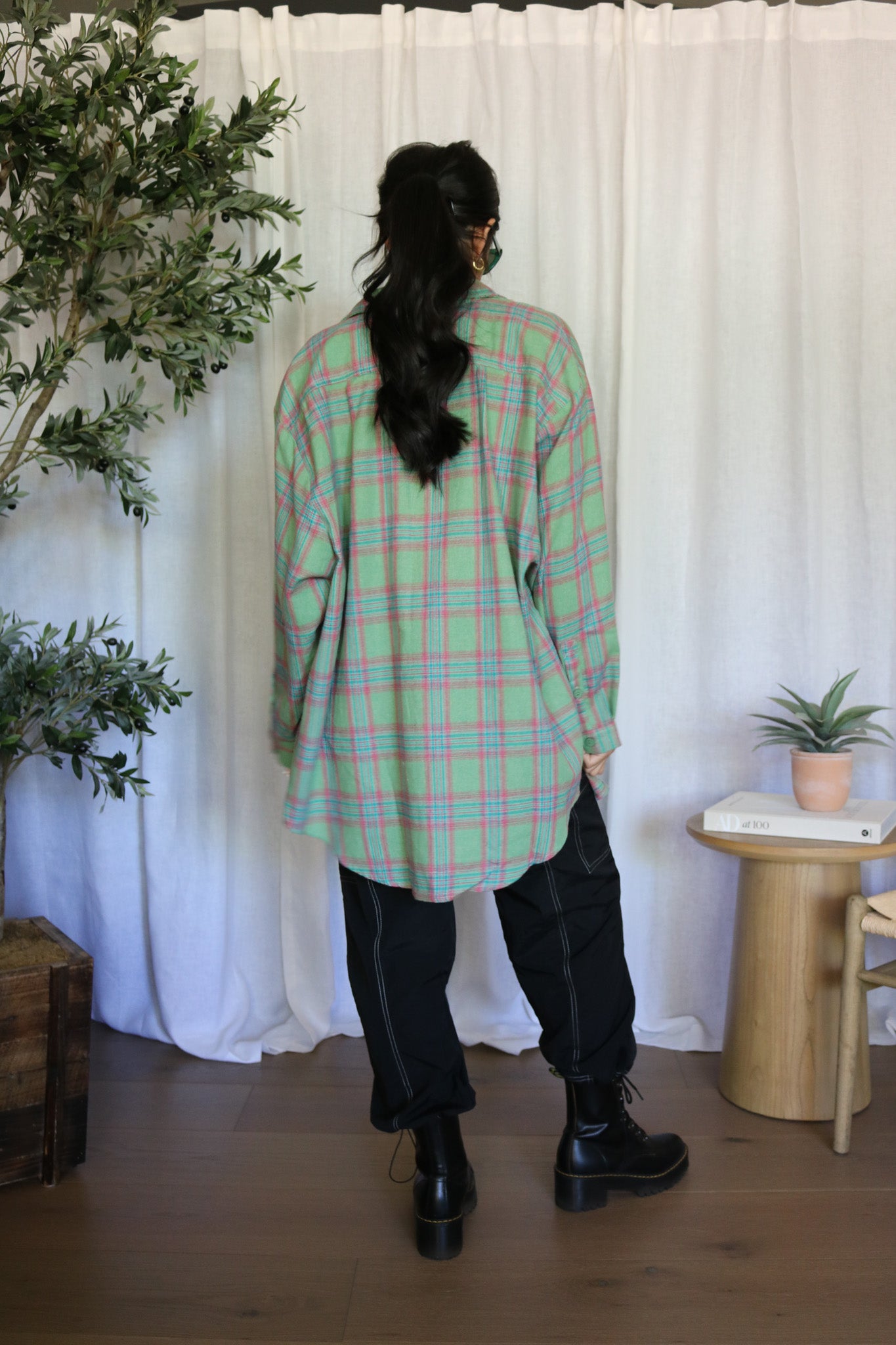 Oversized Green Flannel